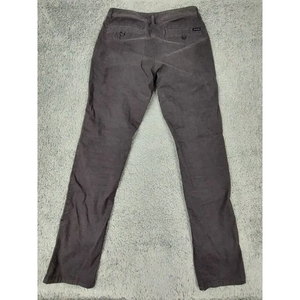Prana Pants Men's 30x32 Dark Gray Straight Fit Stretch Casual Golf Outdoor‎